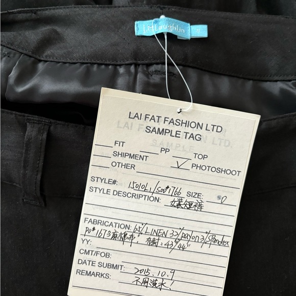 JMclauglin Sz, 0 100% linen Bermuda shorts - Picture 3 of 3